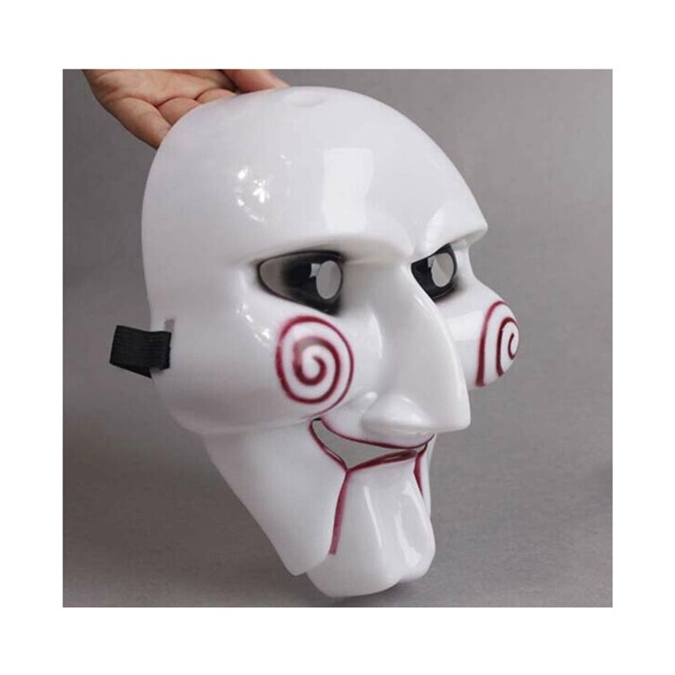 High Quality Cool Horror White Face Mask Fancy Adult Costume Cosplay Mask PVC Halloween Cosplay
