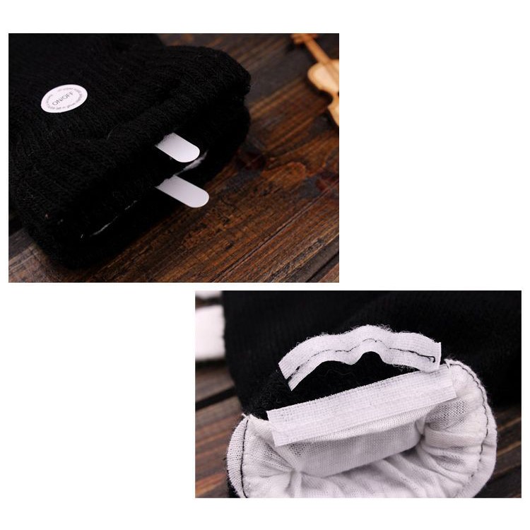 White Nylon LED Fluffy Gloves 6 Modes Red+Green+Blue Multi Color LED Lights Party Performance Props-10