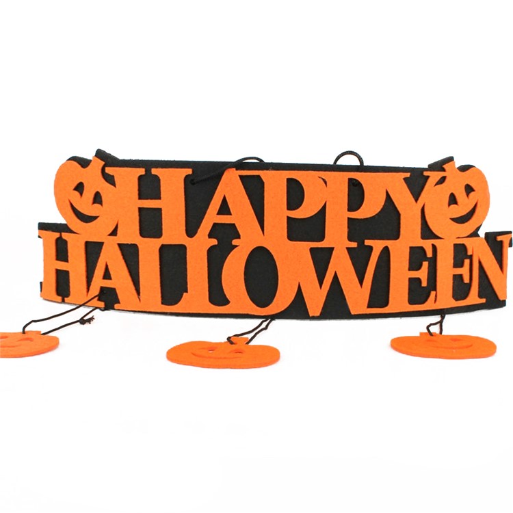 Happy Halloween Pumpkins Wall Door Doorplate Plaque Hanging Sign for Party Decoration-2