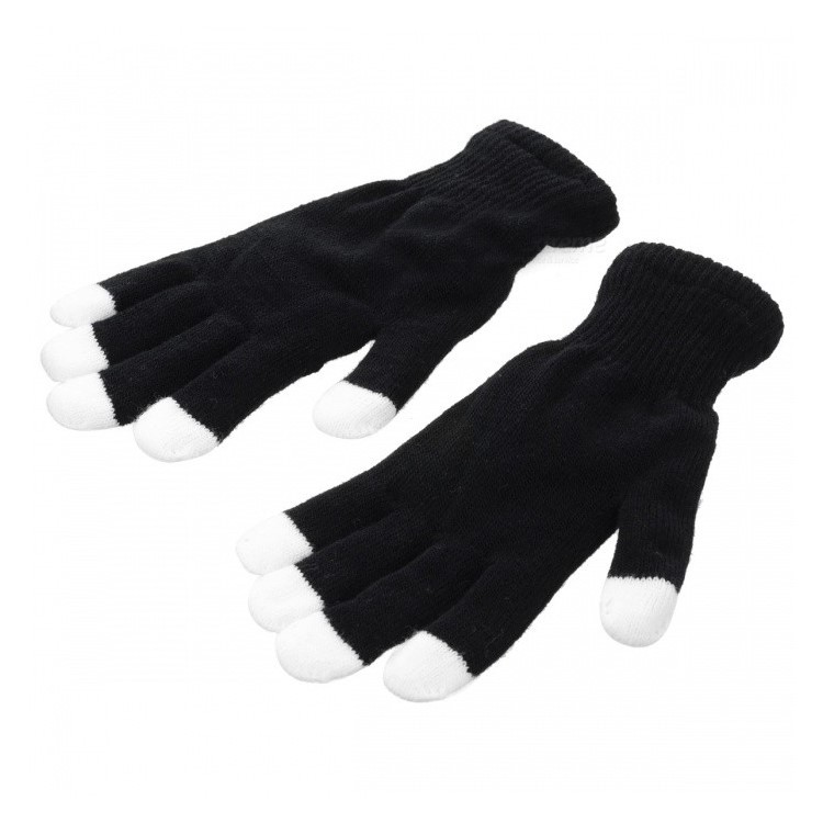 6-Mode-LED-Licht Rave Handschuhe Halloween - Schwarz-4