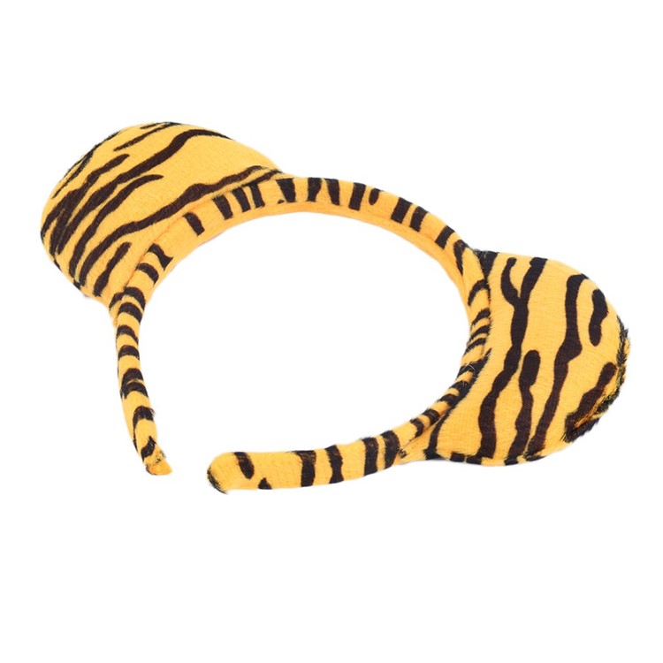 3Pcs Tiger-Stirnband-Schwanz-Querbinder-Spiel-Kostüm-Satz-3