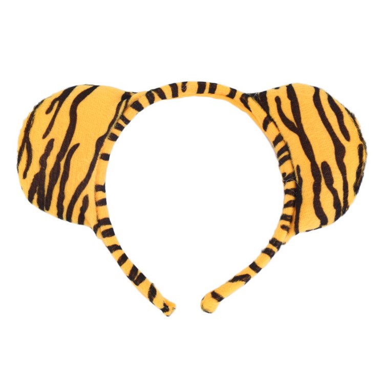 3Pcs Tiger-Stirnband-Schwanz-Querbinder-Spiel-Kostüm-Satz-4