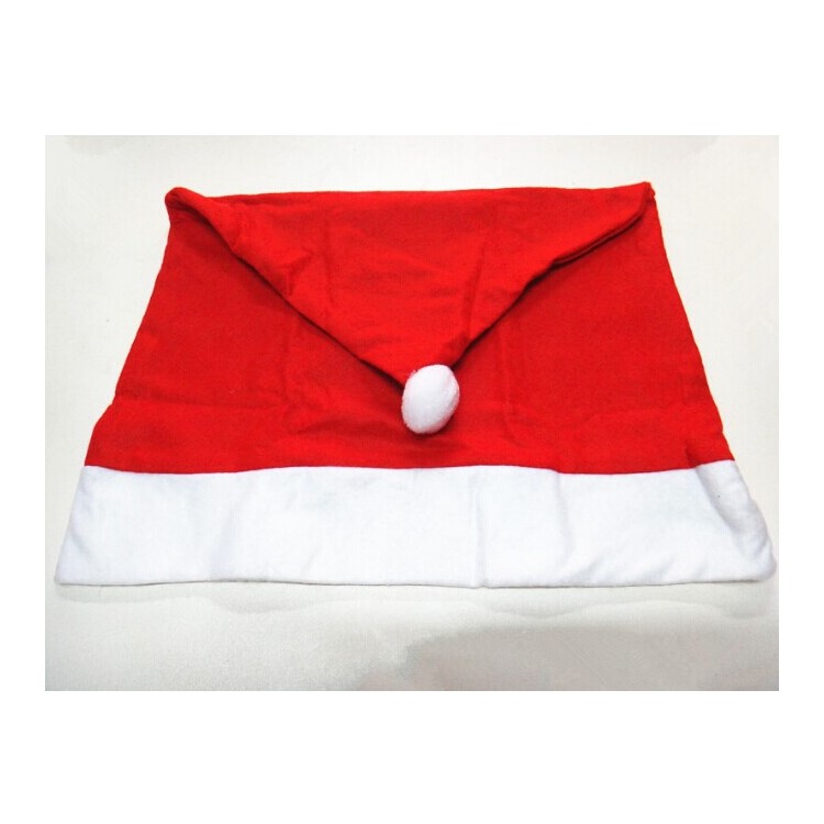 4 Pcs/set Chair Decor Santa Clause Red Hat Chair Cover for Christmas-5