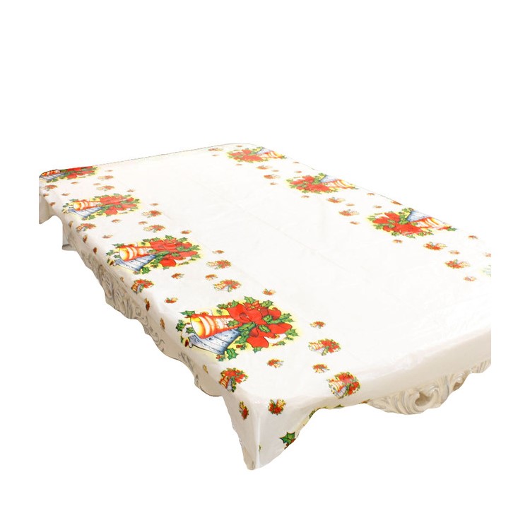 PVC Table Cloth Christmas Decor for Home Festival Party Decoration - Small Bell-4