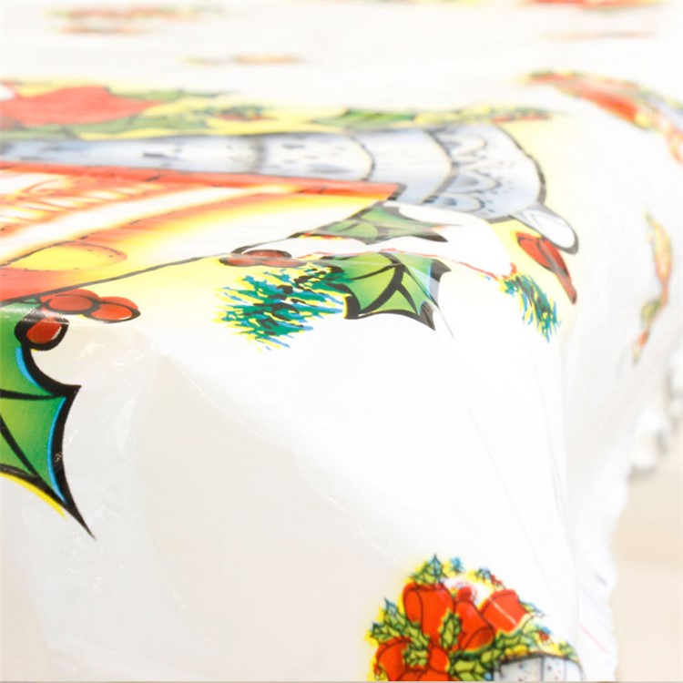 PVC Table Cloth Christmas Decor for Home Festival Party Decoration - Small Bell-5