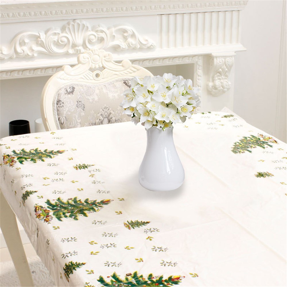 Christmas Decorations PVC Table Cloth for Home Festival Party Decoration - Tree-1