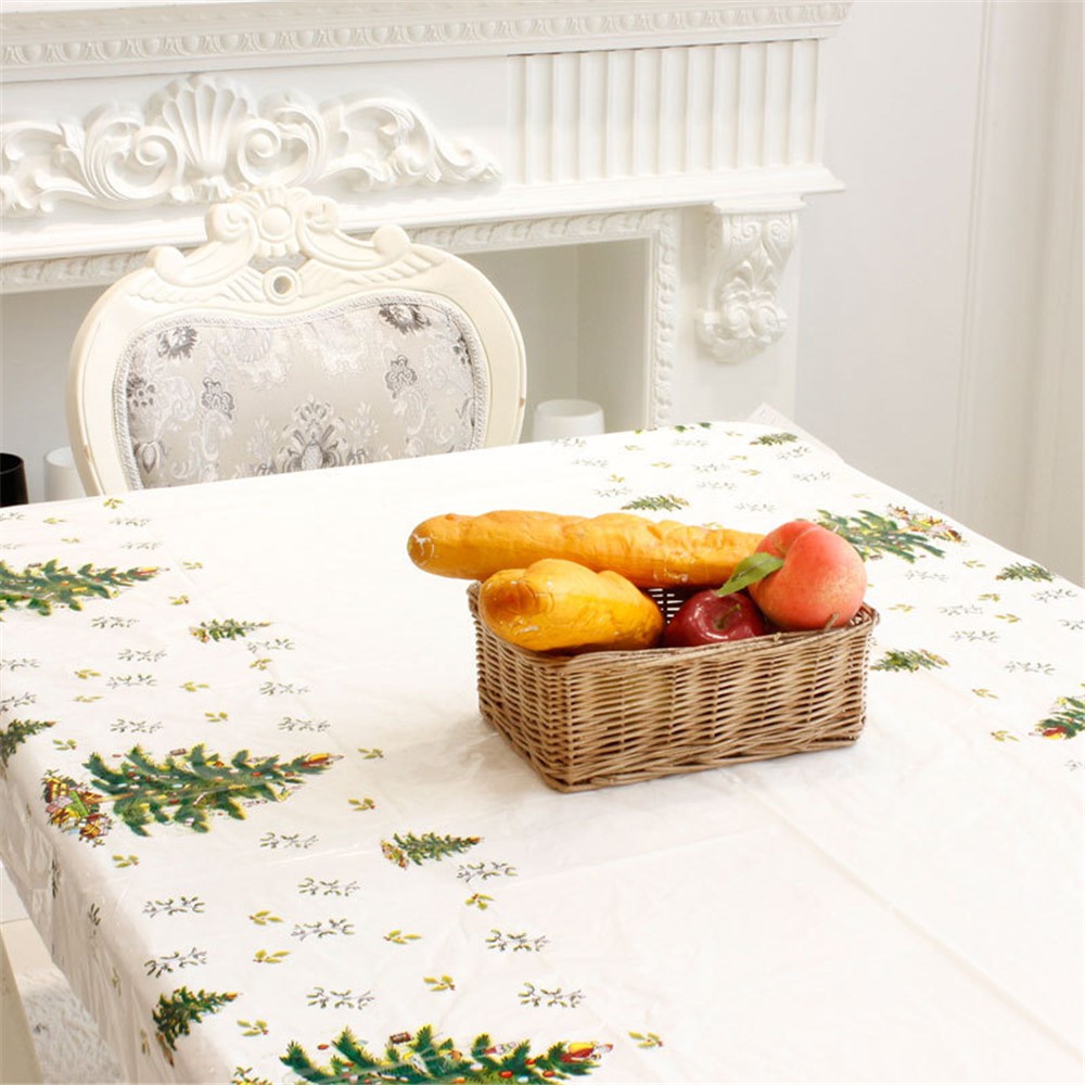 Christmas Decorations PVC Table Cloth for Home Festival Party Decoration - Tree-3
