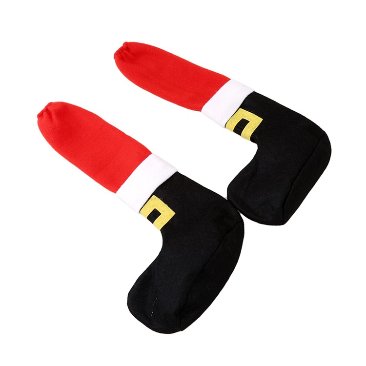 4PC Adorable Christmas Chair Table Feet Leg Cover for Christmas Party Decoration-3
