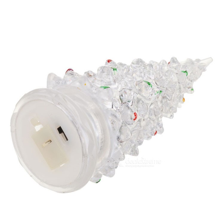 Clear Acrylic Christmas Tree with Colorful LED Light for Party Store Mall Decoration-6