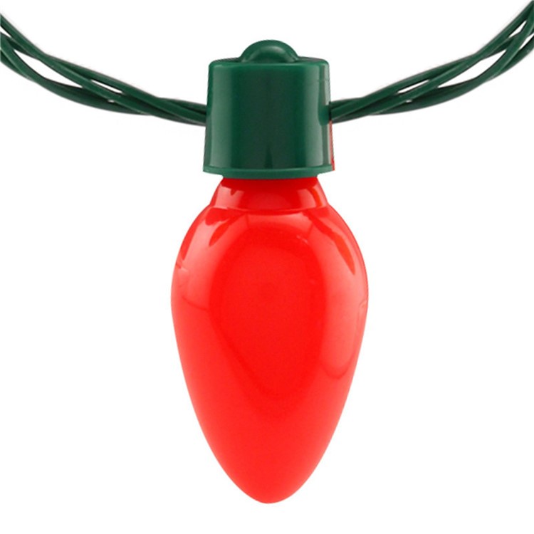 13-LED Light Up Holiday Christmas Light Necklace Glowing String Light Bulbs-4