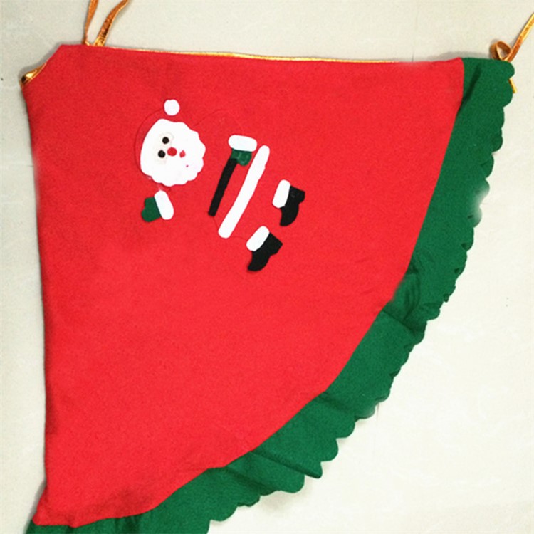 90cm Diameter Santa Claus Pattern Christmas Santa Tree Skirt-2