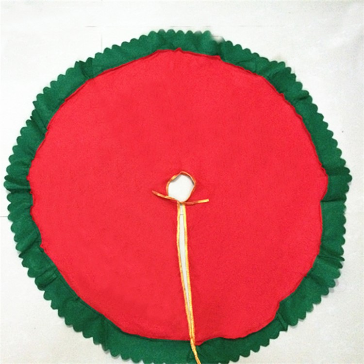 90cm Diameter Santa Claus Pattern Christmas Santa Tree Skirt-4