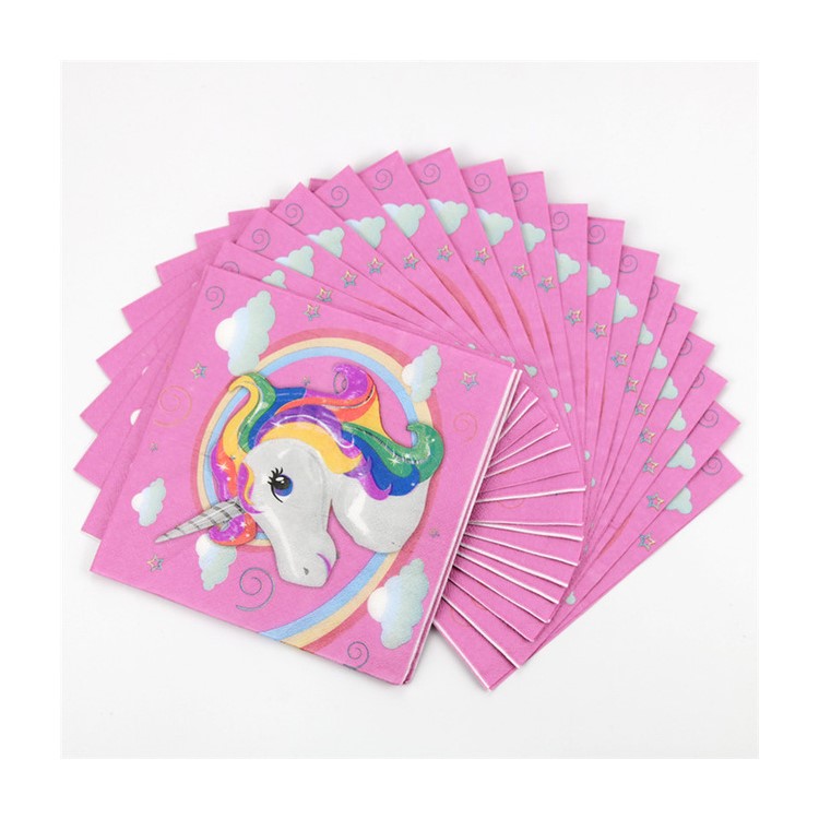 17Pcs Unicorn Party Supplies Pack Party Set for Children Kids Birthday Party-21