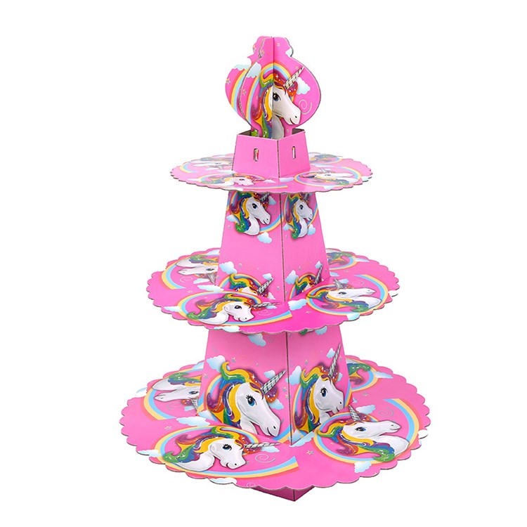 17Pcs Unicorn Party Supplies Pack Party Set for Children Kids Birthday Party-8