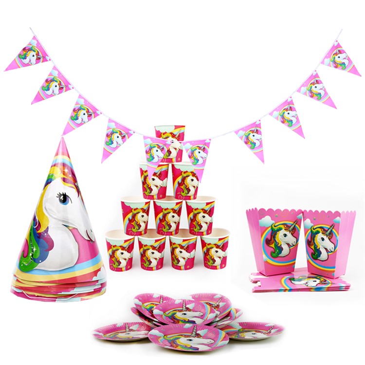 Unicorn Party Supplies Pack Party Decoration for Children Kids Birthday Party - 10PCS Paper Cup-2