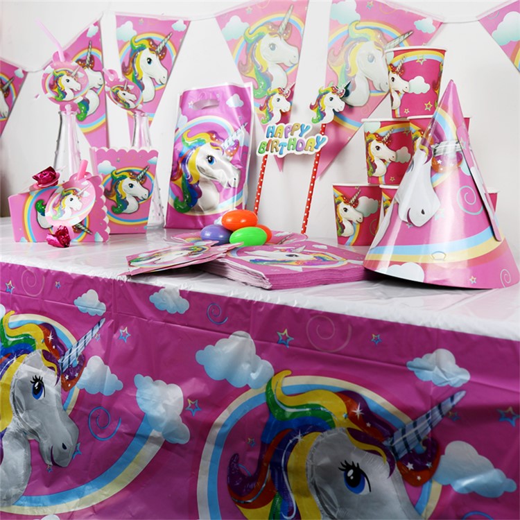 Unicorn Party Supplies Pack Party Decoration for Children Kids Birthday Party - 10PCS Paper Cup-4