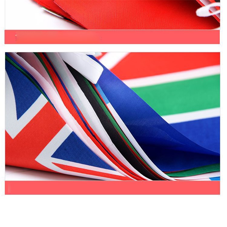 2018 Russia World Cup Top 32 Flags World Cup String Flag, Size: 14 x 21cm-5