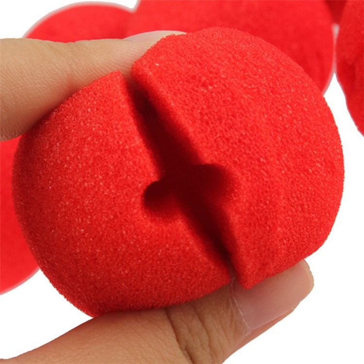 Schwamm-Clownnase Des Roten Schwammes 10pcs / Set Für Halloween-Parteimaskerade-Kostümball-5