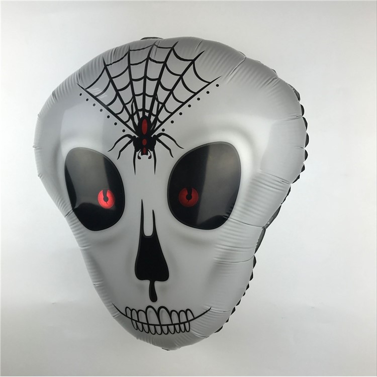 Skull Pattern Aluminum Foil Balloon Kids Toy for Halloween Party Ornament-2