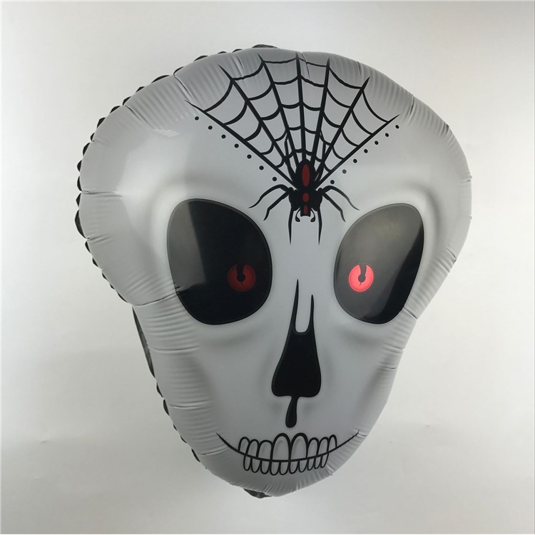 Skull Pattern Aluminum Foil Balloon Kids Toy for Halloween Party Ornament-4
