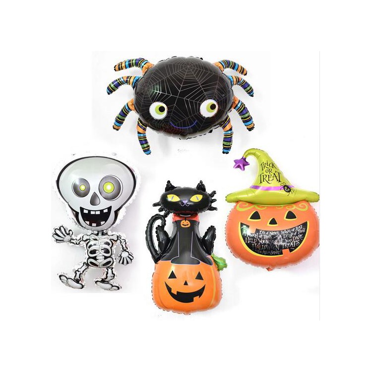 Aluminum Foil Balloon Children Toy for Halloween Party Decoration - Pumpkin Head in Hat-2