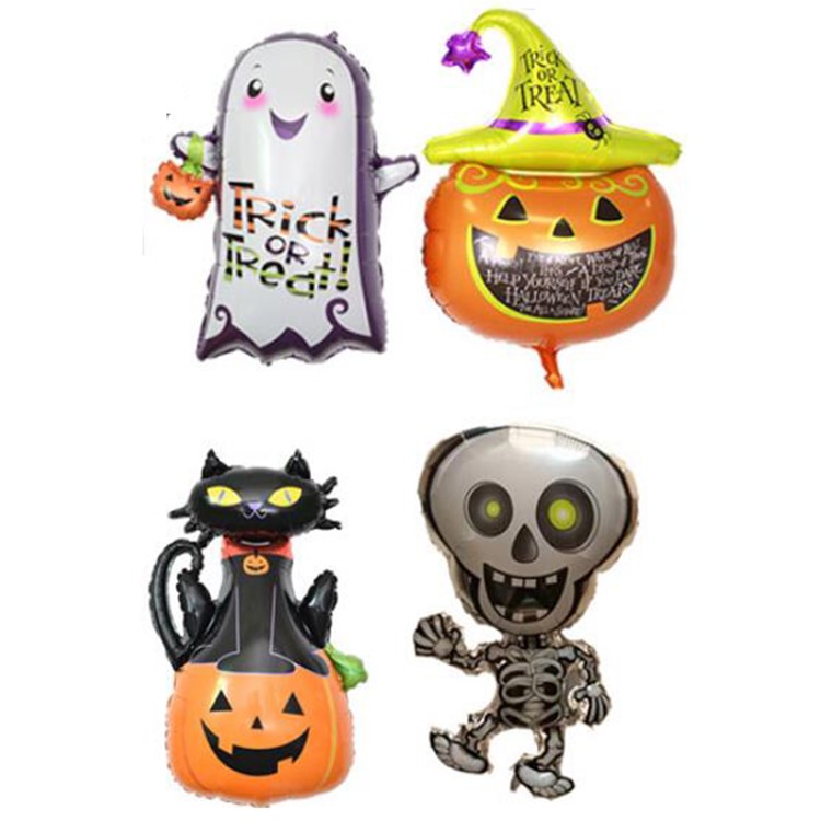 Aluminum Foil Balloon Kids Toy for Halloween Party Supplies - Skeletons-2