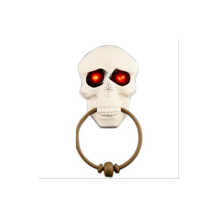 Decoração De Festa De Halloween Horror Prop Caveira De Caveira Assustadora Com Olhos Light-up-4