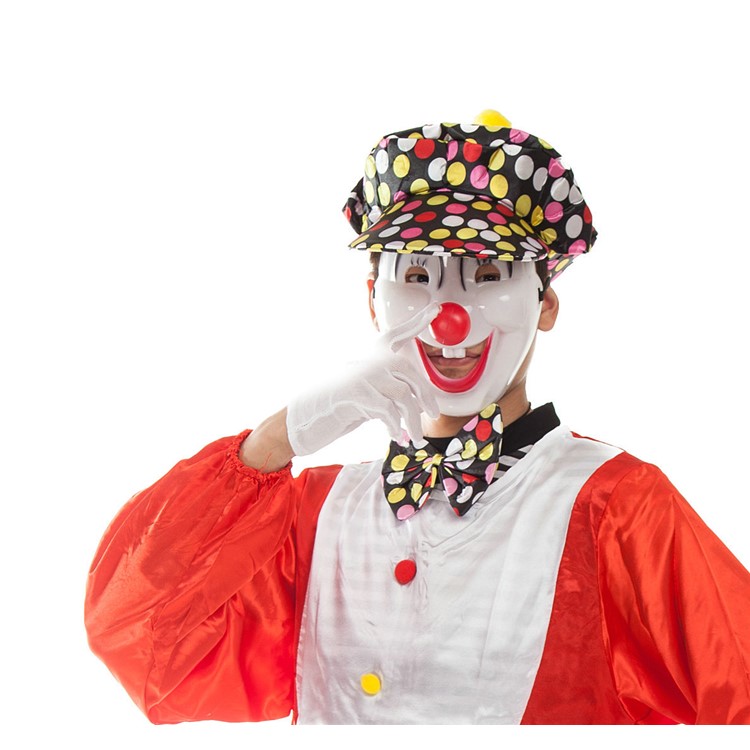 5Pcs/Set Funny Halloween Smiling Face Clown Masks Full Face Masks-2