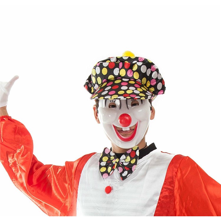 5Pcs/Set Funny Halloween Smiling Face Clown Masks Full Face Masks-3