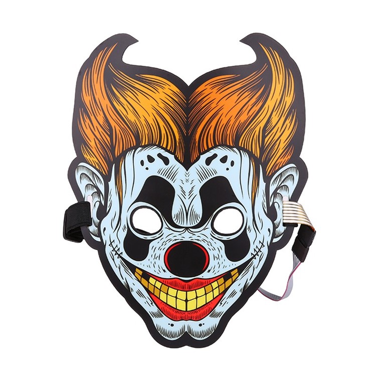 Sound Reactive LED Masks Halloween Glowing Ball Mask - Style 12-1