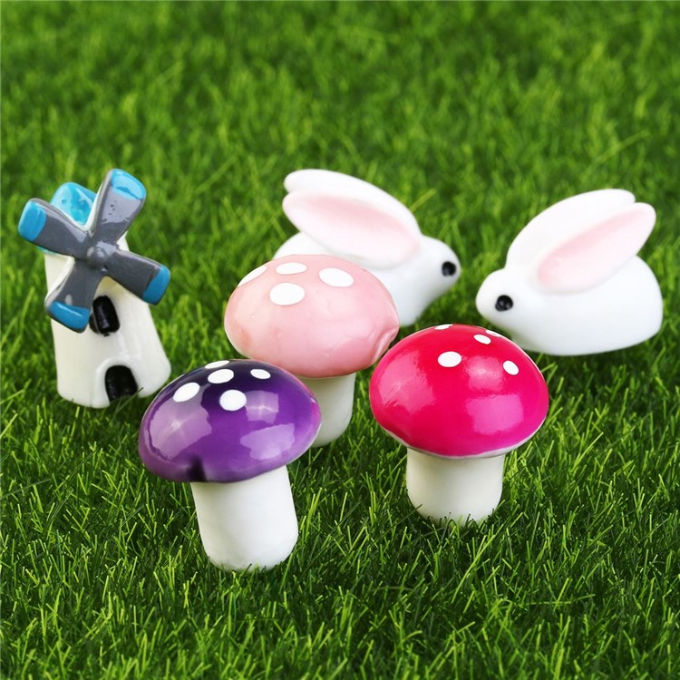 58PCS Vasi Per Piante In Miniatura Artigianato Micro Paesaggio Fata Giardino Ornamento Fai Da Te Kit Casa Delle Bambole-3