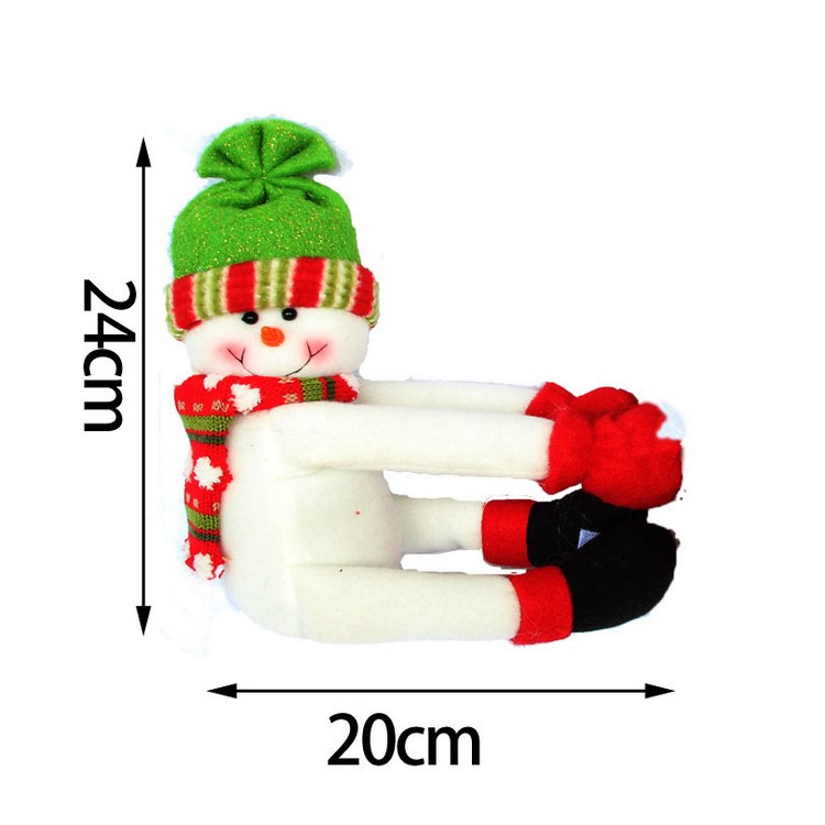2-piece Christmas Wine Bottle Cover Novelty Decoration Santa Clause Hug Bottle-4