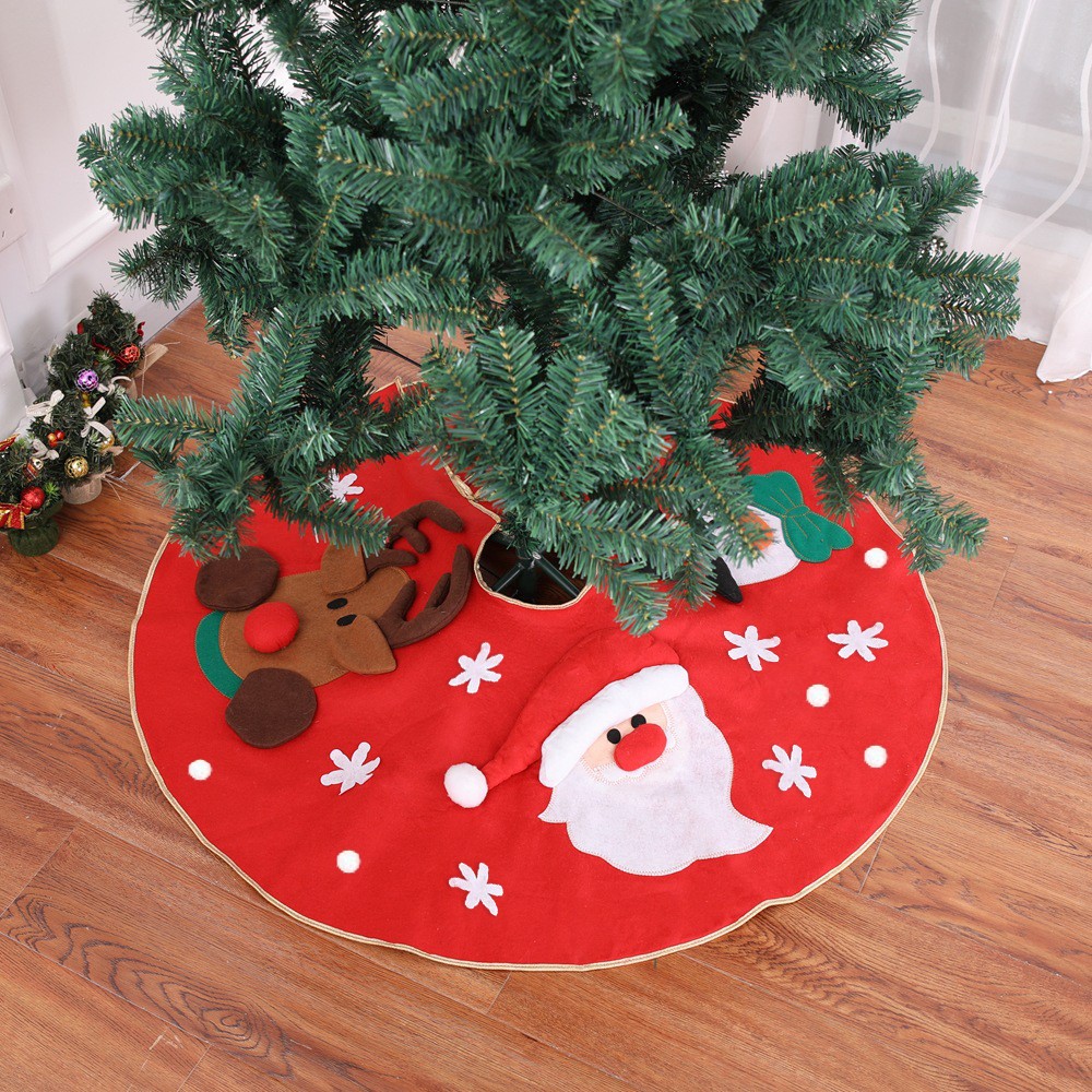 Weihnachtsbaumrock Santa Claus Reneer Home Party Dekoration 100 Cm-2