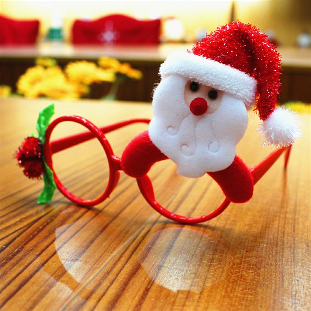 Glasses Christmas Blocco Per Bambini Adult Bambini Ornamenti Per Adulti Decor Party Da Sera - Babbo Natale-2