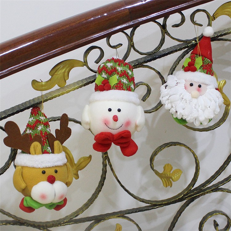 1-piece Plush Toy Doll Ornament for Christmas Hanging Decoration - Santa Claus-4