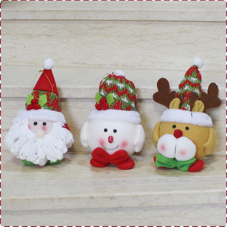 1-piece Plush Toy Doll Ornament for Christmas Hanging Decoration - Santa Claus-5
