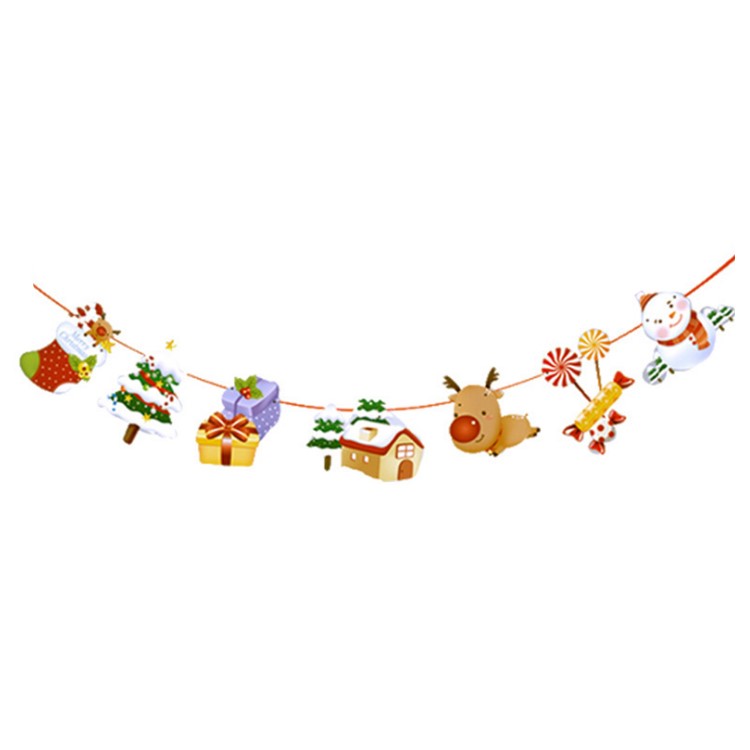 Merry Christmas Banner Rustic Chirstmas Decor Wall Hanging