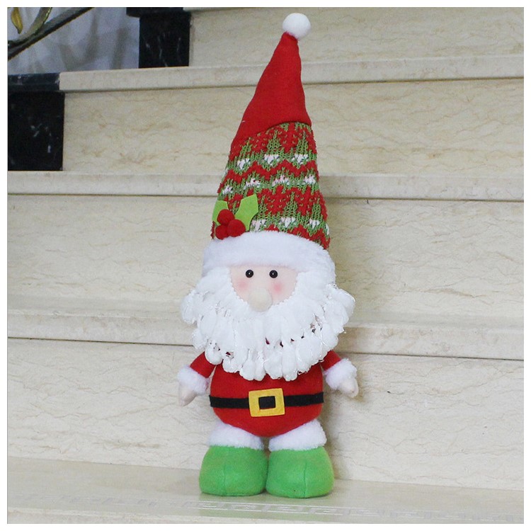 Lovely Standing Doll Christmas Ornament Decoration - Santa Claus-1