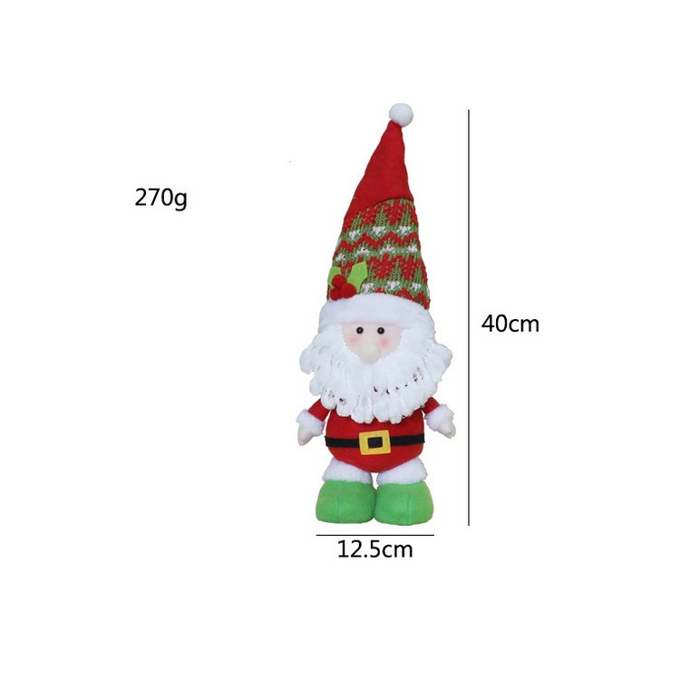 Lovely Standing Doll Christmas Ornament Decoration - Santa Claus-2