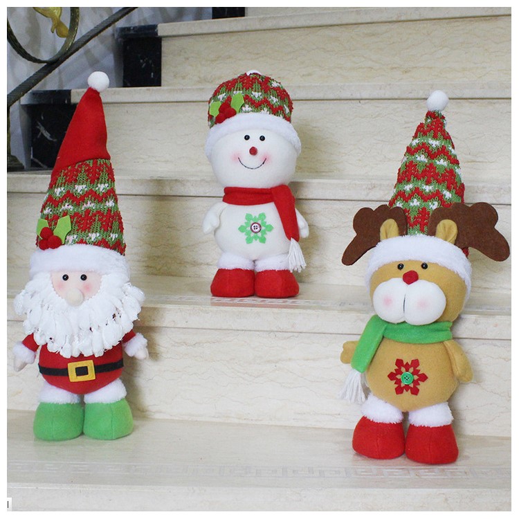 Lovely Standing Doll Christmas Ornament Decoration - Santa Claus-3