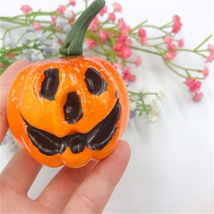 6PCS/Set 5.5cm Mini Foam Simulation Pumpkin Halloween Decoration-5