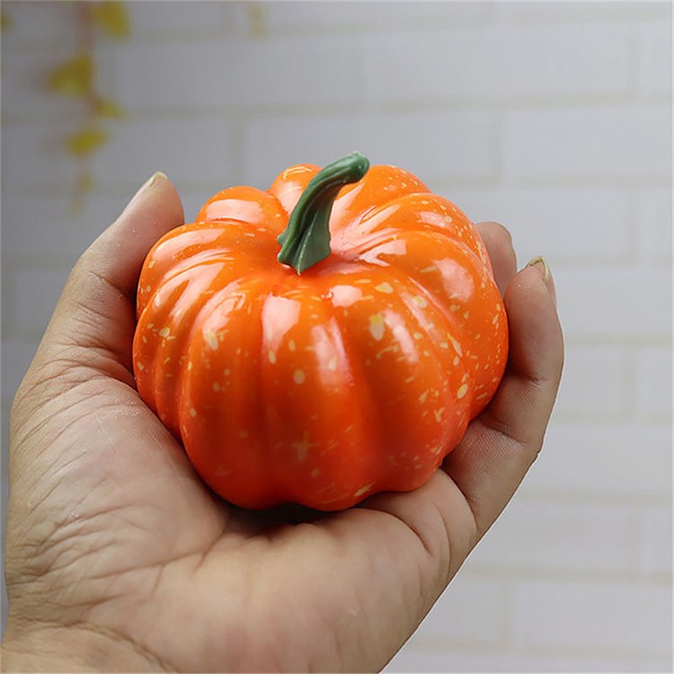 8cm Mini Foam Simulation Pumpkin Halloween Decoration-4