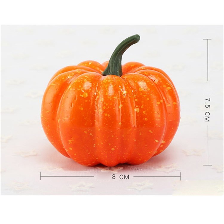 8cm Mini Foam Simulation Pumpkin Halloween Decoration-6