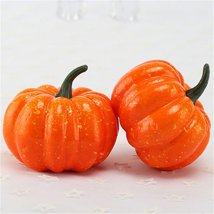 8cm Mini Foam Simulation Pumpkin Halloween Decoration-8