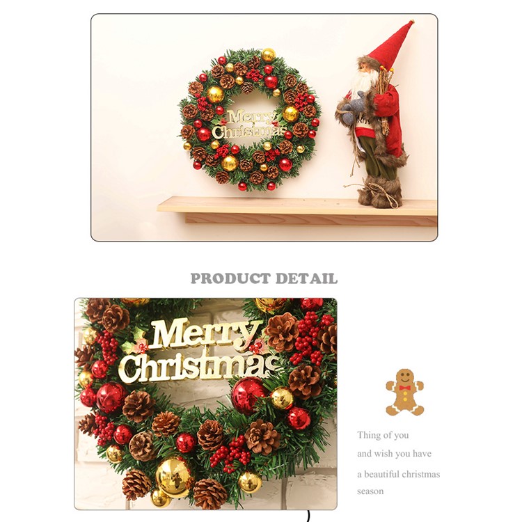 Christmas Pine Garland Decor Decoration Tree Ornament for Home Hotel Shopping Mall-3