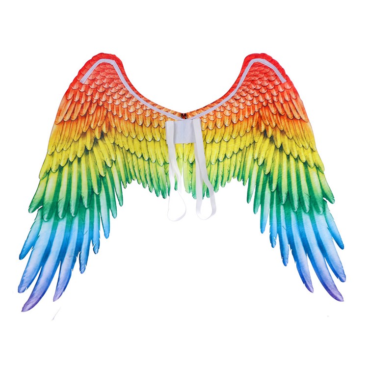 Unisex Non-woven Rainbow Color Adult Angel Wings Cosplay for Carnival Halloween-6