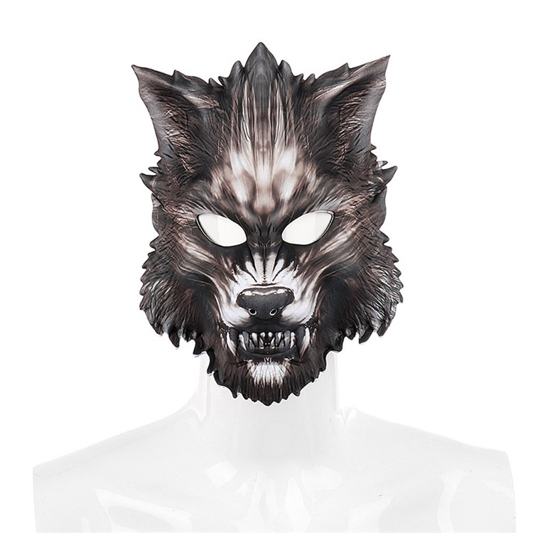 Halloween Carnival Party Make-up Ball EVA Half-Faced Animal Wolf Mask-2
