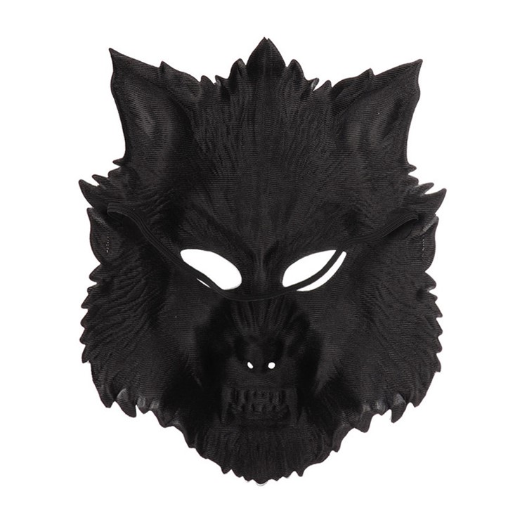 Halloween Carnival Party Make-up Ball EVA Half-Faced Animal Wolf Mask-5