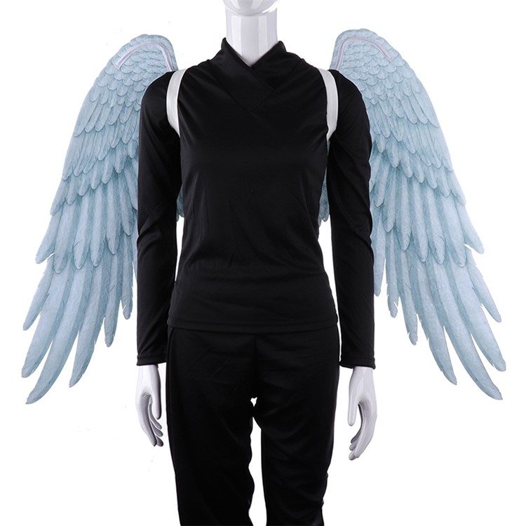 Carnival Halloween Super Angel Wings for Men Women Unisex Adults - White-3