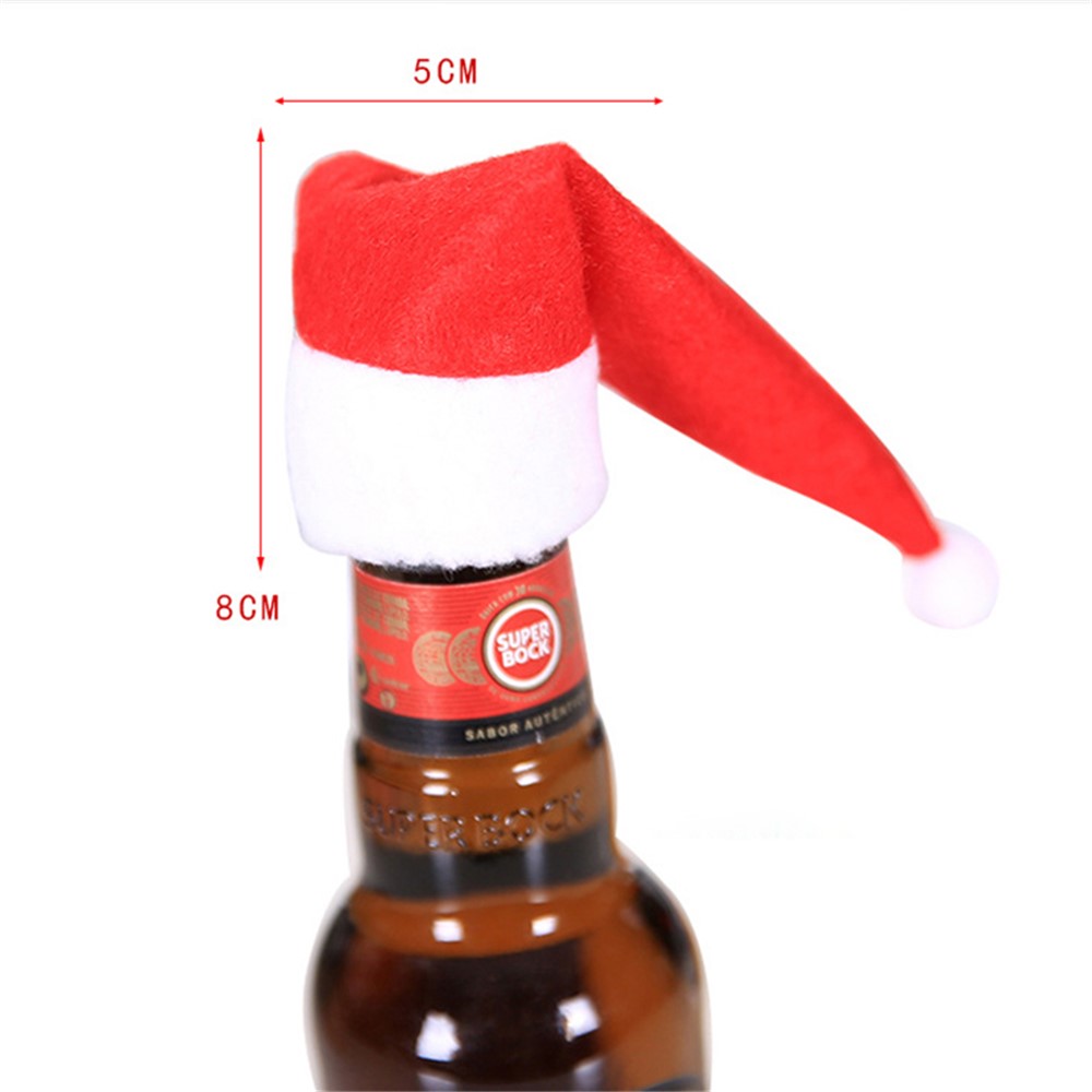 10PCS/Set Christmas Wine Bottle Cap Cover Home Decoration-5